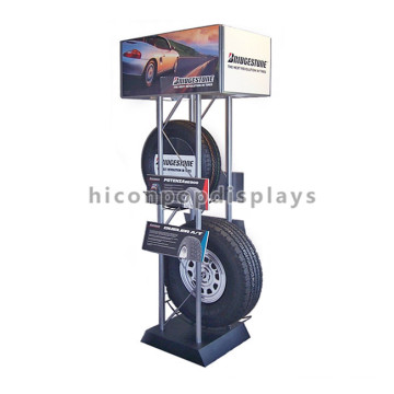 Reifen Einzelhandel Shop Innenarchitektur Boden Standing Metall Automotive Store Auto Rad Reifen Display Stand